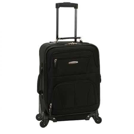 Rockland PASADENA 19 in. EXPANDABLE SPINNER CARRY ON - BLACK F2281-BLACK
